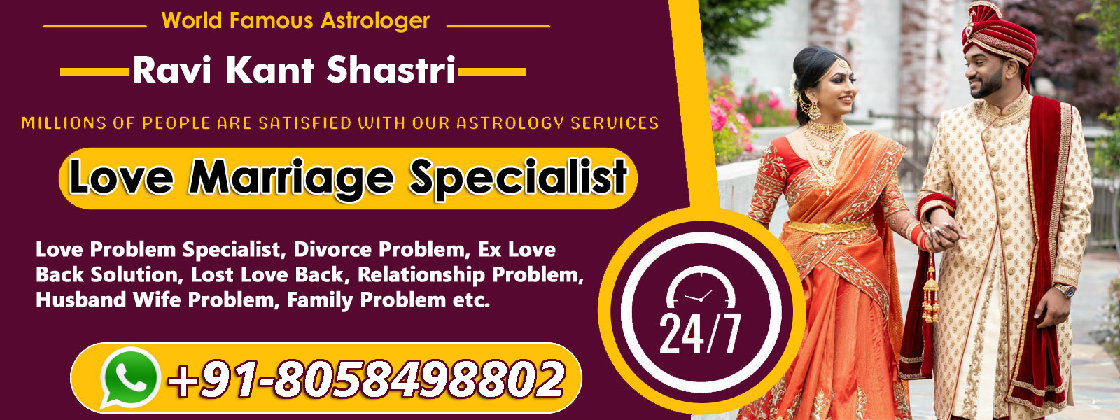 Astrologer Ravi Kant Shastri +91-8058498802