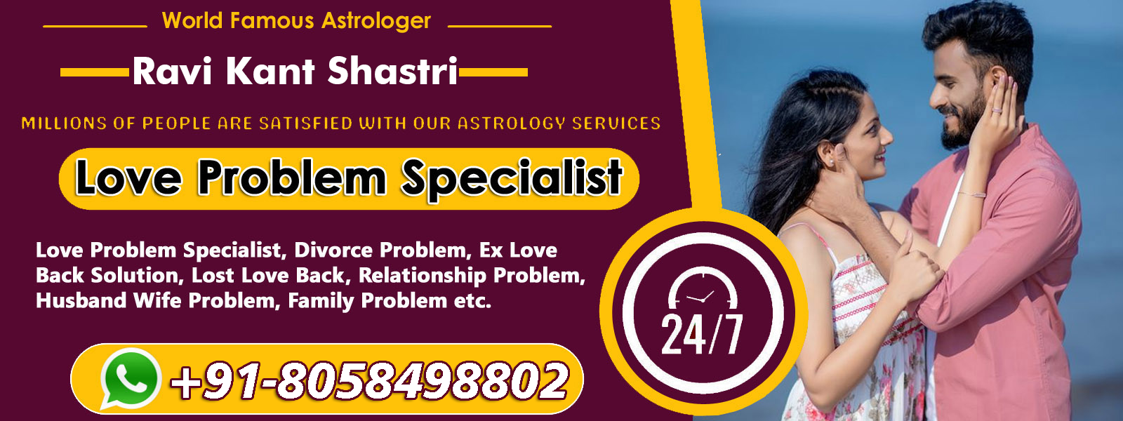 Astrologer Ravi Kant Shastri +91-8058498802