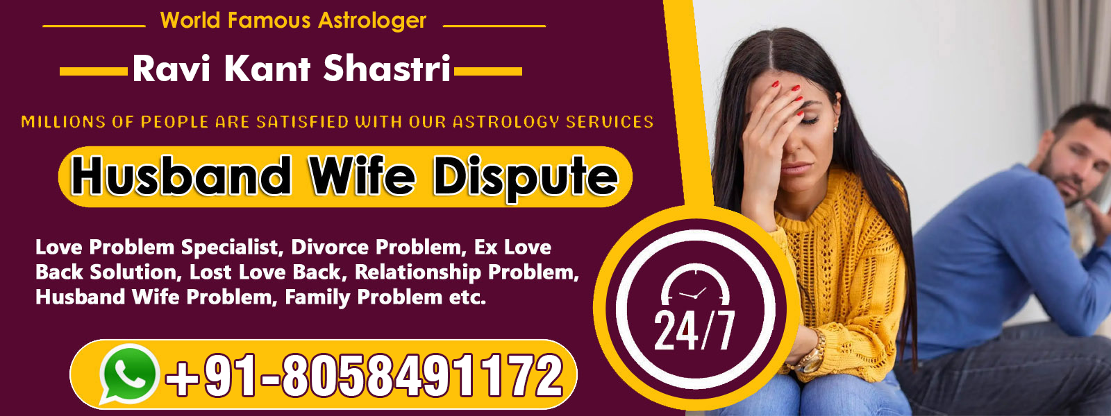 Astrologer Ravi Kant Shastri +91-8058498802